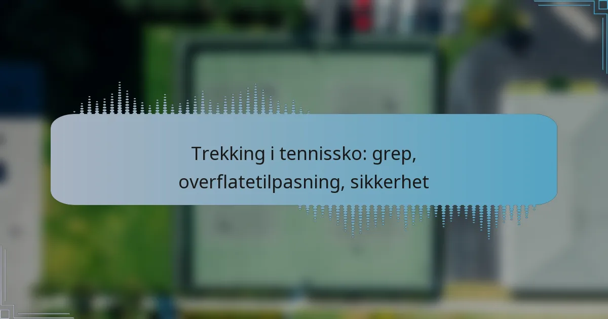 Trekking i tennissko: grep, overflatetilpasning, sikkerhet